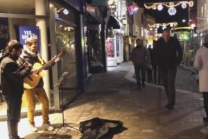 busking shop street